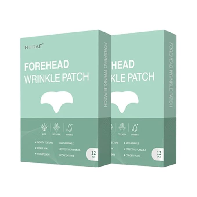 Forehead Wrinkle Patches - Reusable Silicone Pads for Forehead Lines & Frown Wrinkle Patches - Anti-Wrinkle Face Patches for Smoother, Firmer Skin - Overnight Wrinkle Treatment for Women & Men