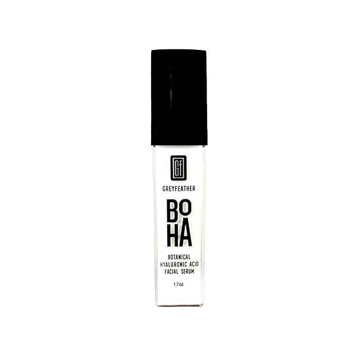 Greyfeather Hyaluronic Acid Serum for Face โ Hydrating, Brightening & Anti-Aging Formula with Vitamin C, Niacinamide, Aloe & Botanical Extracts โ Natural, Skin-Loving Serum for Radiant Glow (1.7 oz)