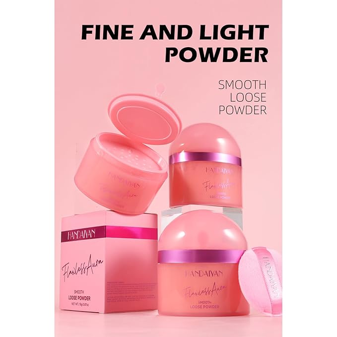 Loose Face Powder Setting Powder Makeup 0. (V01)With Powder Puff 67oz