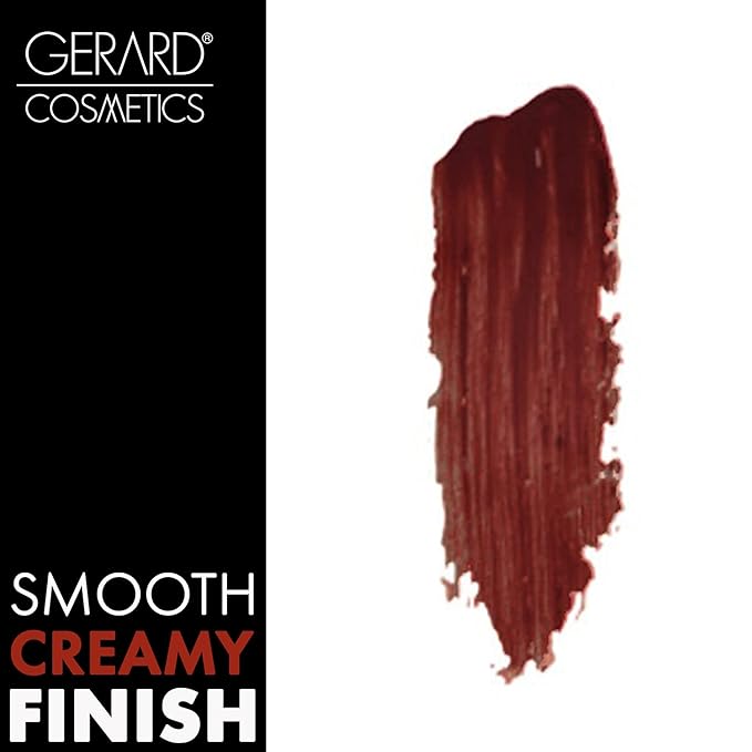 Gerard Cosmetics Lipstick Merlot | Dark Red Lipstick with Luxe Satin Finish | Highly Pigmented, Smooth Formula with Hydrating Ingredients | Long Lasting | Cruelty Free & Made in USA