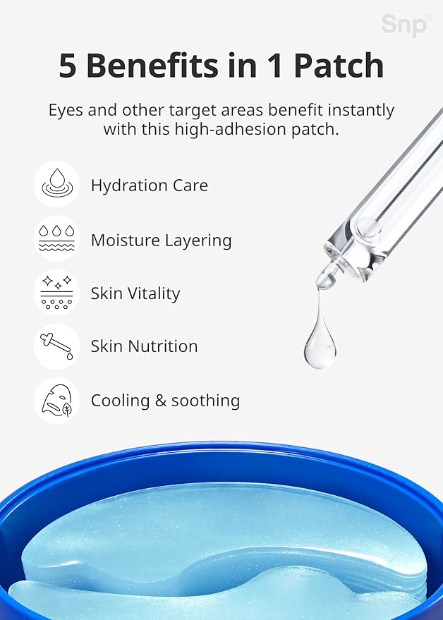 SNP [K Beauty Bird's Nest Aqua Eye Patch & Variety Ampoule Sheet Mask Set