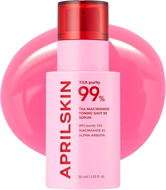 APRILSKIN TXA Niacinamide Toning Shot 99 Spicule Facial Serum|Skin Booster Serum|99% High-Purity Tranexamic Acid 3% + Niacinamide 5% for Uneven Skin Tone, Pore Care|Korean Skin Care|1.01 fl. oz.