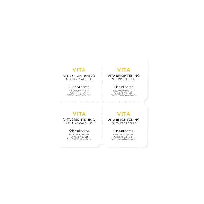 Vita Brightening Melting Capsule โ Vitamin C for Bright and Radiant Skin | Korean Skin Care for Sensitive Skin | Booster for Brightening Serum, Toner & Moisturizer | 8 Capsules