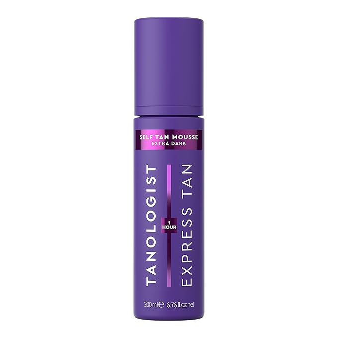 Tanologist Express Self Tan Mousse, Extra Dark - Hydrating Sunless Tanning Foam, Vegan and Cruelty Free - 6.76 Fl Oz