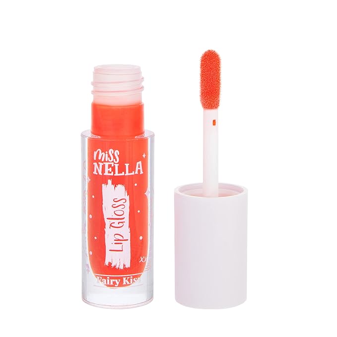 MISS NELLA Fairy Kiss Lip Gloss, Red hydrating Gloss,