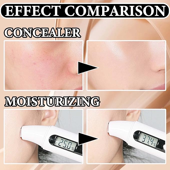 Skin Tone Adjusting CC Cream,Colour Correcting Self Adjusting Skin Tone(Ivory)