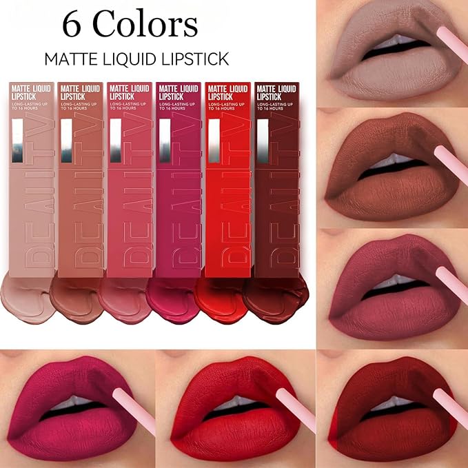 Liquid Matte Lipstick, Smudge Proof Lipstick, Nude Lipstick,