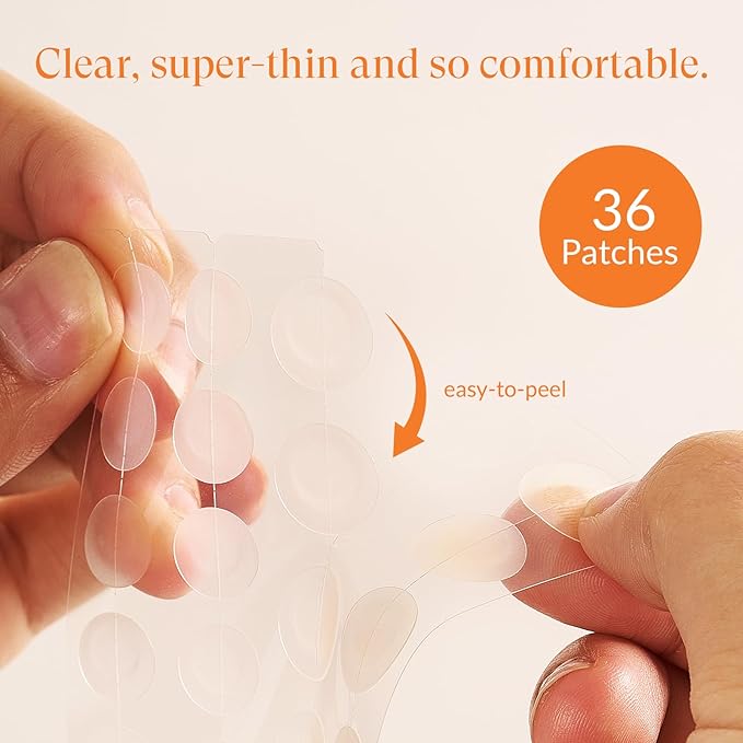 RPELife Hydrocolloid Pimple Patches with Salicylic Acid for Face, Acne Pimple Patch Invisible Spot Cover Treatment for Zits, Blemishes, and Pimples,Absorbing Zit Patch for Clear Skin (36 Count)