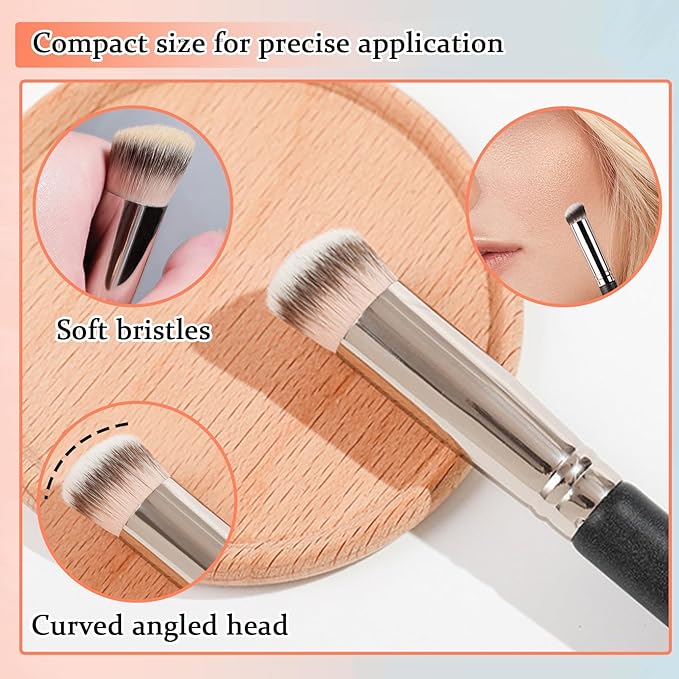 Full Coverage Concealer Foundation,Oil Control Long Lasting Lightweight Set(2 Pack)