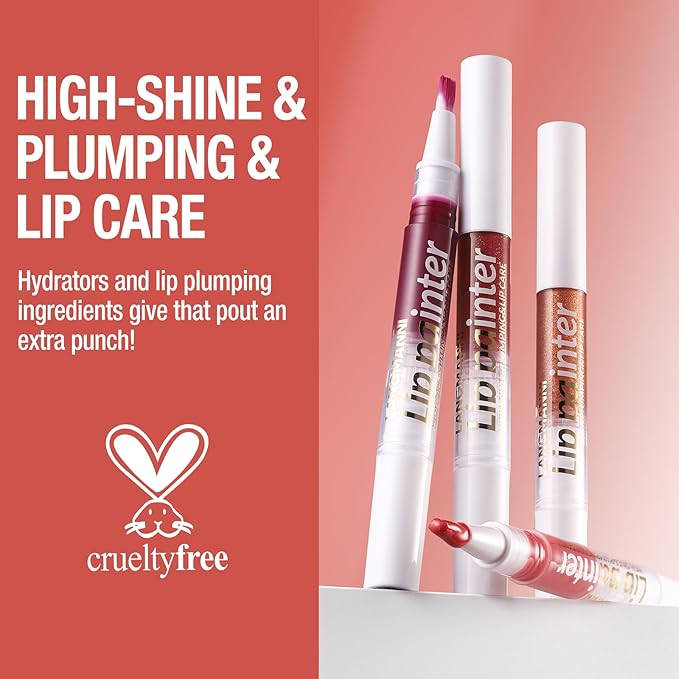Peach Pink Lip Gloss Lip Plumper Gloss Glitter Lip