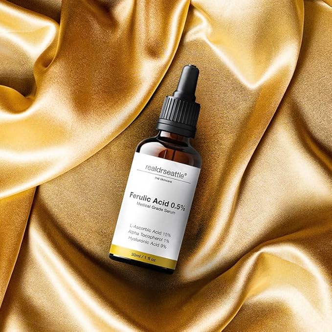 Ferulic Acid Serum Skin Care 20% Vitamin C Hyaluronic Acid Serum + CE Ferulic Acid - Potent Anti Aging, Anti Wrinkle