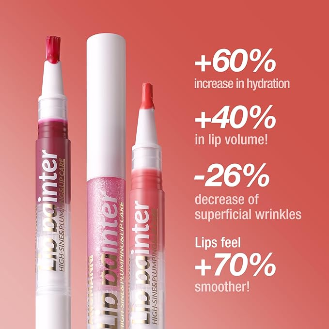 Peach Pink Lip Gloss Lip Plumper Gloss Glitter Lip