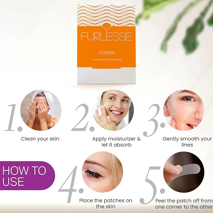 Crows Wrinkle Patches, Overnight Eye Patches for Wrinkles and Crow’s Feet Lines, Non-invasive Anti-Wrinkle Patches, Anti-aging Skincare, 60 Patches, 30-Day Use