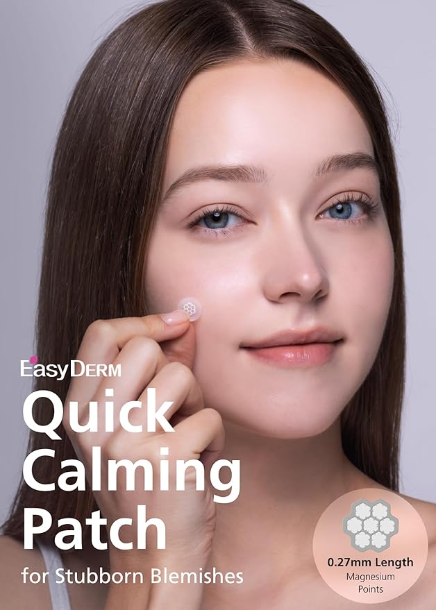 Quick Calming Magnesium Patches(20 patches) with Cica Ampoule - Intensive Care, Pimple patches, Hydrocolloid Band, Zits Spot care Overnight Home Care 2-8 hours, New boxs types