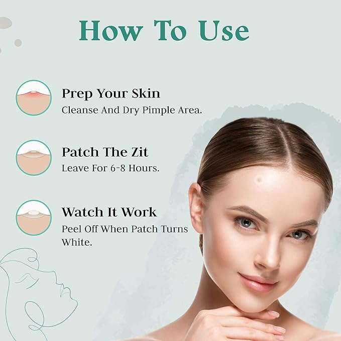 Advanced Invisible Pimple Patches For Face (36 Pack) - Hydrocolloid Patch with Tea Tree Oil - Vegan Friendly Hydrocolloid Acne Patches For Face and Skin - Pimple Patch Stickers - Acne Patch (12mm)