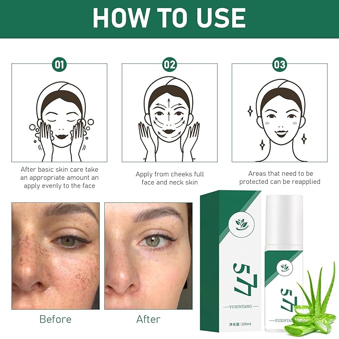 2Pcs Upgraded Anti-๐๐ซ๐๐๐ค๐ฅ๐ Essence Oil, 577 ๐๐ฉ๐จ๐ญ Remover Serum, Yuxintang Facial Spray, 577 Spray for Face, Body