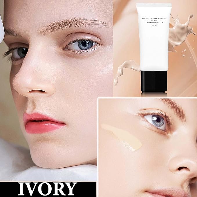 Skin Tone Adjusting CC Cream,Colour Correcting Self Adjusting Skin Tone(Ivory)