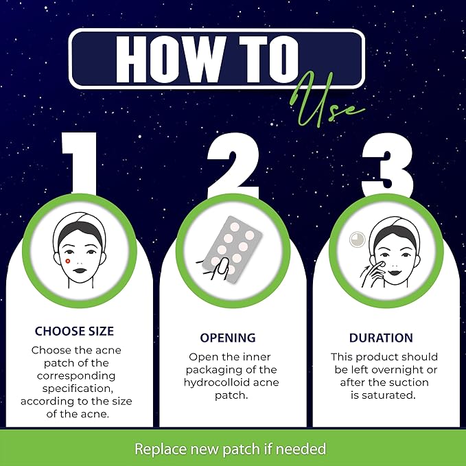 Star Pimple Patches for Face โ Hydrocolloid Acne Patches for Quick Zit Relief And Blemishes, Invisible Spot Stickers That Stay All Night, Gentle for All Skin Types, Oil-Free (40 Count)