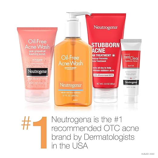 Neutrogena Oil-Free Acne Wash, 6 Fluid Ounce (Pack of 2)