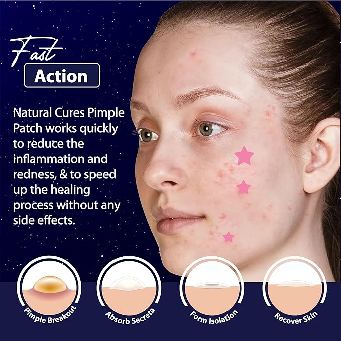 Star Pimple Patches for Face โ Hydrocolloid Acne Patches for Quick Zit Relief And Blemishes, Invisible Spot Stickers That Stay All Night, Gentle for All Skin Types, Oil-Free (40 Count)