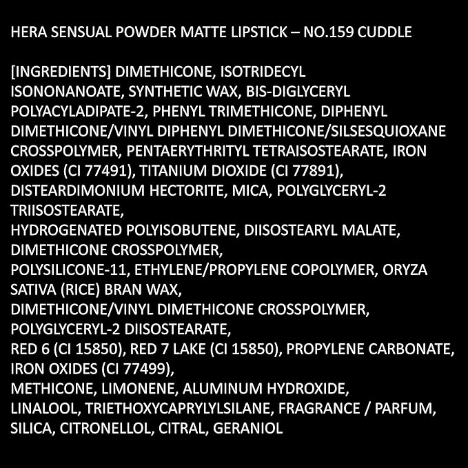 HERA Sensual Powder Matte Lipstick, Endorsed by Jennie