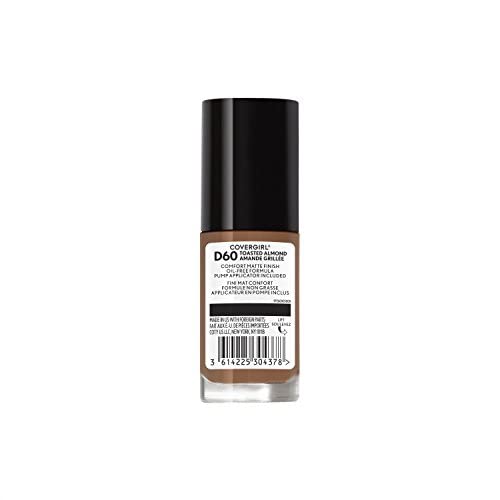 COVERGIRL Trublend Matte Made Liquid Foundation, D60 Toasted 2 Count