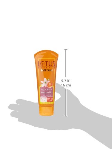 Lotus Herbals Safe Sun UV Screen Matte Gel, 100g (Set of 2)