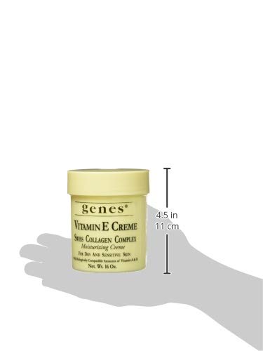 Genes Vitamin E Creme Swiss Collagen 16 oz