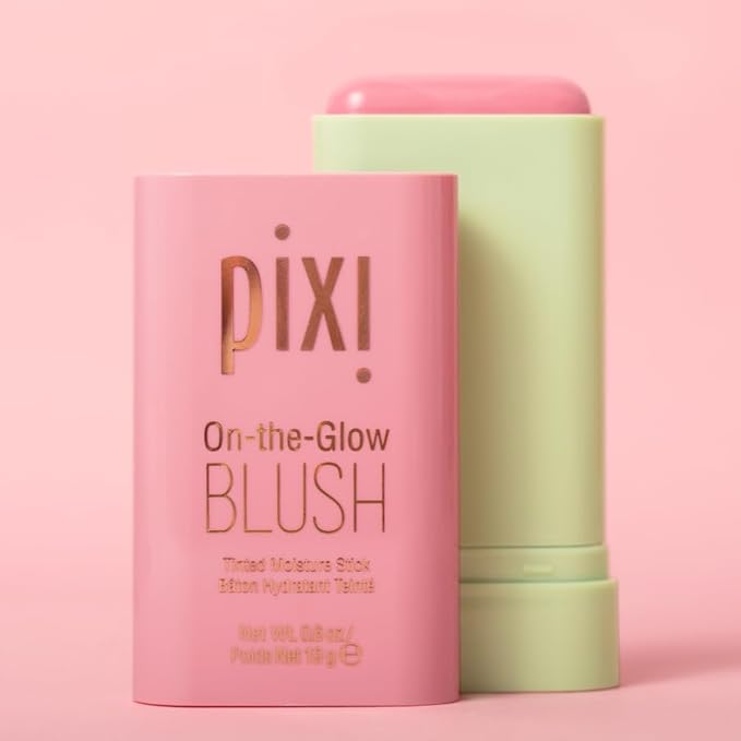 Pixi On-the-Glow Blush, Hydrating Tinted Moisture Blush Stick Paraben-Free (Fleur) 19g