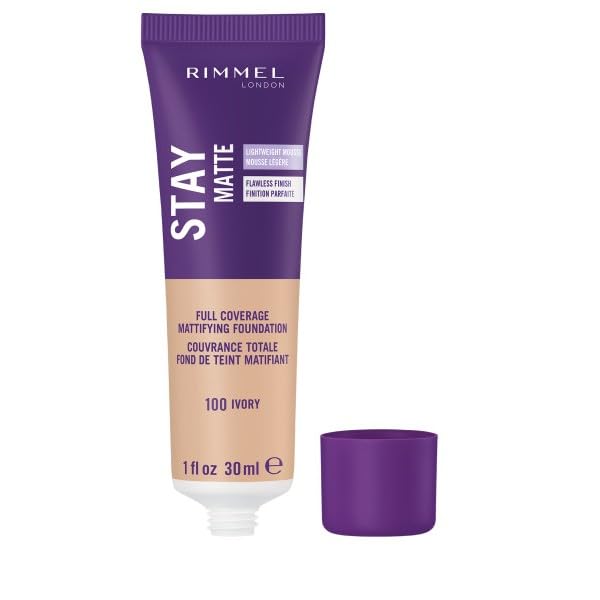 Rimmel London Stay Matte Liquid Mousse - 091 Control, Oil-Free, 1oz