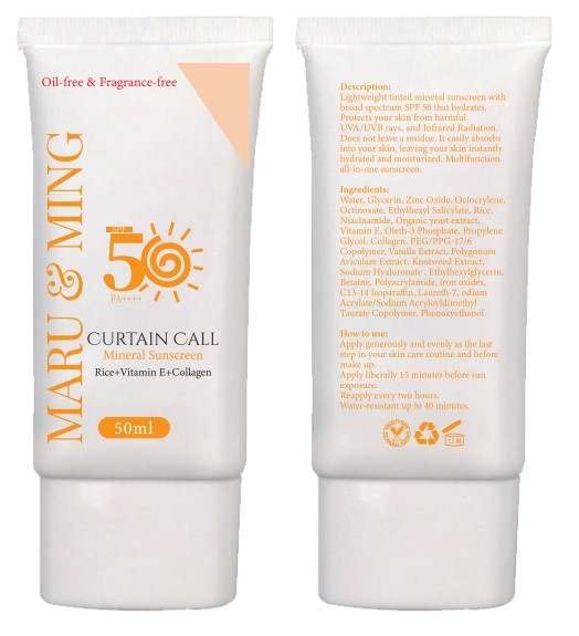 Curtain Call-Collagen Sunscreen SPF 50/