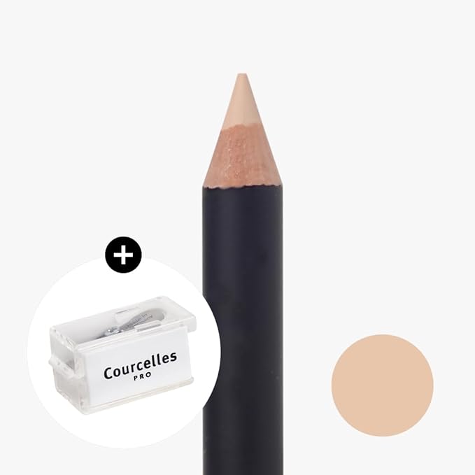 [K-Beauty Makeup] Courcelles Concealer Pencil CC706/CC707/CC708, Hard type-Natural (CC708-Dark Beige+Sharpener)