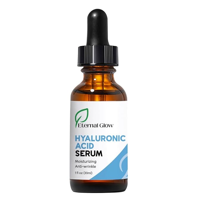 Eternal Glow Hyaluronic Acid Serum with Nourishing Botanicals – Intense Hydration for Plump, Radiant Skin – Best Face Serum for Anti Aging Skincare + Skin Barrier Support