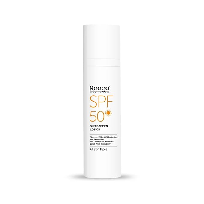 Sunscreen Lotion with SPF 50 & PA++++ | Broad Spectrum Protection with Anti Tan Formula | Non Greasy, Water & Sweat Proof | 1.86 Fl Oz/55 ml