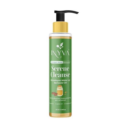 Serene Cleanse: Himalayan Makeup Remover Oil | Pore Cleansing & Nourishing Formula | With Vitamin E, Jojoba & Grapeseed Oils | Vegan & Cruelty-Free (3.38 Oz)