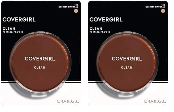 Covergirl Clean Pressed Powder, Creamy Natural (Pack of of 2)