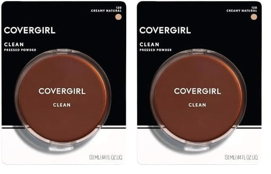 Covergirl Clean Pressed Powder, Creamy Natural (Pack of of 2)