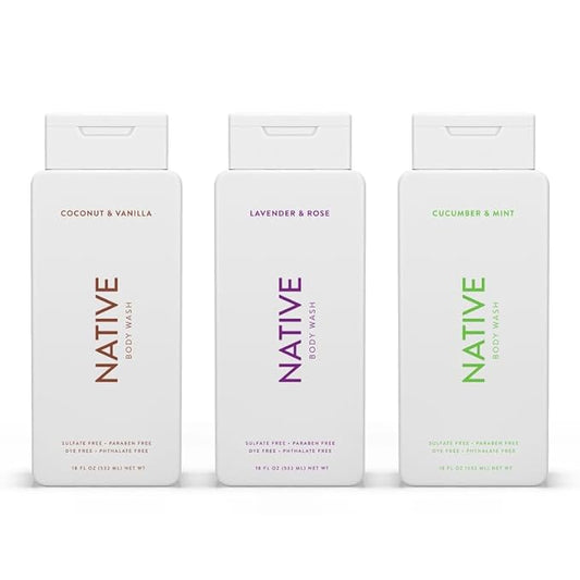 Native Body Wash Contains Naturally Derived Ingredients | 18 oz