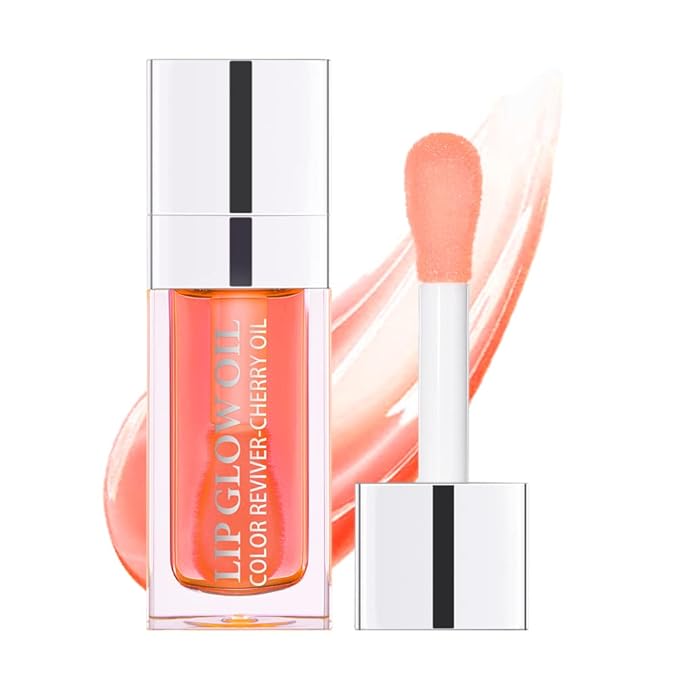 Hydrating Lip Glow Oil, Plumping Lip Gloss, Moisturizing Lip