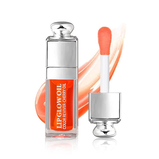 Hydrating Lip Glow Oil, Moisturizing Oil Gloss Transparent Lip 2 OZ