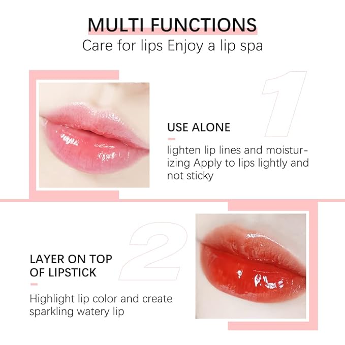 Hydrating/Moisturizing Lip Glow Oil Gloss Transparent Toot Lip 2 OZ