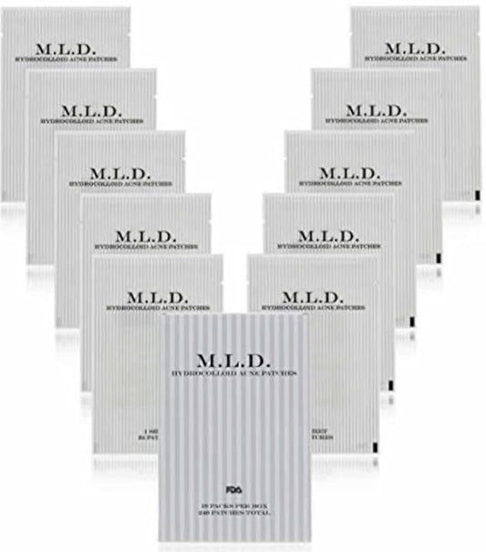 ACNE PATCHES 10 PACK 240 TOTAL HYDROCOLLOID PATCHES FD AND DERMATOLOGIST