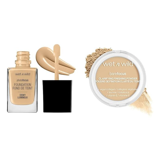 wet n wild Photo Focus Dewy Liquid Foundation Powder Light-Medium