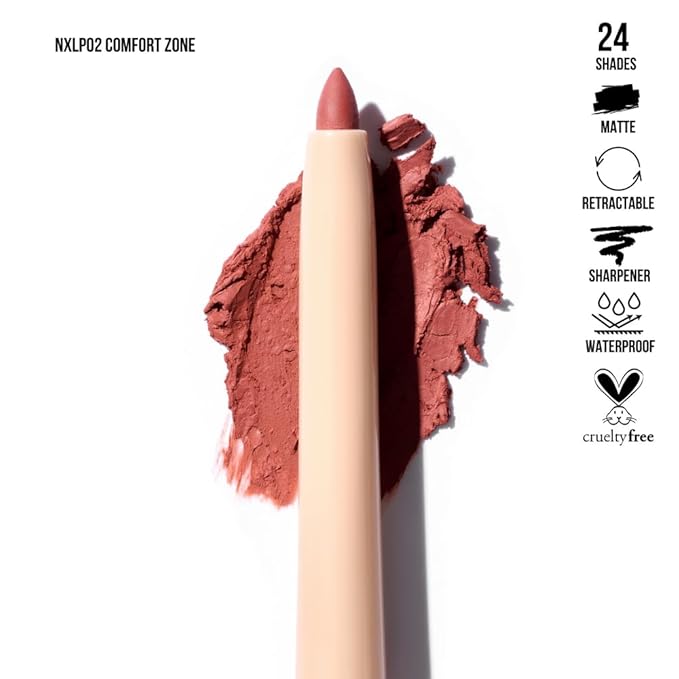 Retractable Waterproof Lip Liner with Built-in Sharpener by Beauty Creations NUDEX Collection (Basic Essential 03)