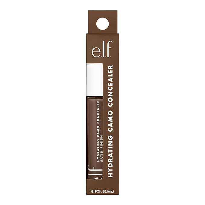 e.l.f. Hydrating Camo Concealer, Covers Blemishes & Under-Eye Rich Walnut