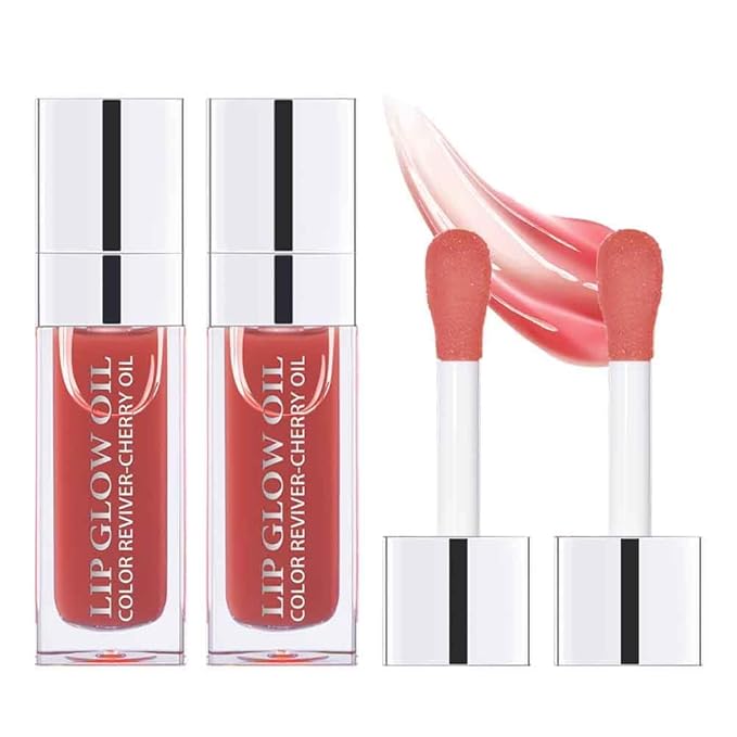 Hydrating Lip Glow Oil, Plumping Lip Gloss, Moisturizing Lip