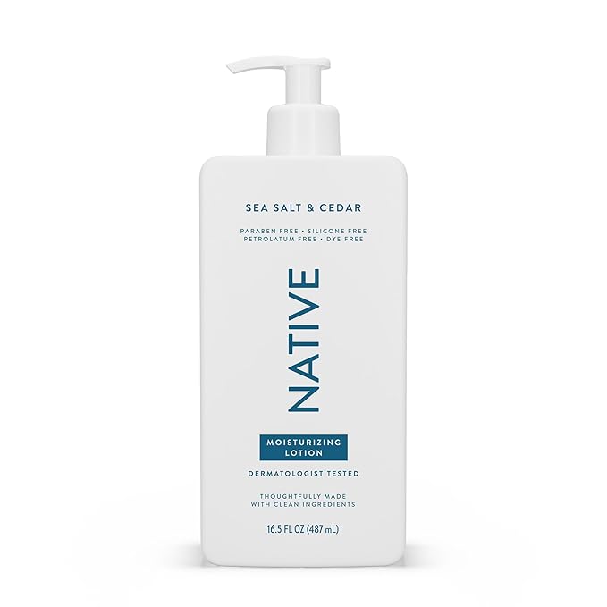 Native Body Lotion Contains Naturally Derived Plant-Based Moisturizers Body