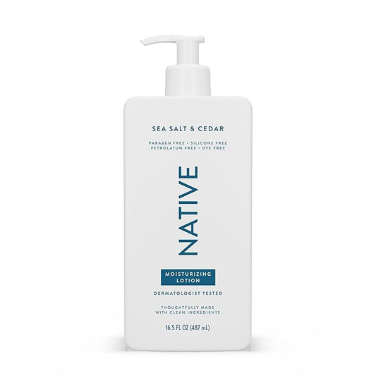 Native Body Lotion Contains Naturally Derived Plant-Based Moisturizers Body