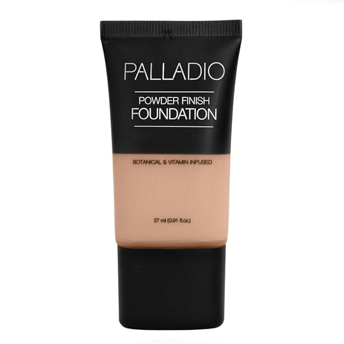 Palladio Powder Finish Liquid Foundation, Natural Matte Appearance,