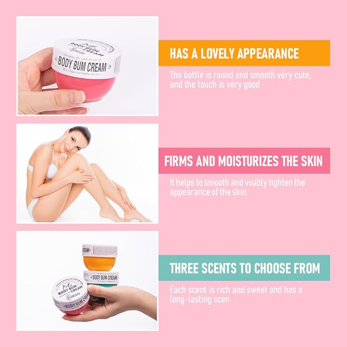 Bum Cream, Moisturizing Body Cream, Body